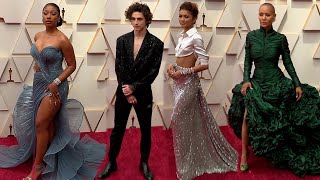 Oscars Red Carpet 2022 Top 10 Fashion Moments [upl. by Recneps474]