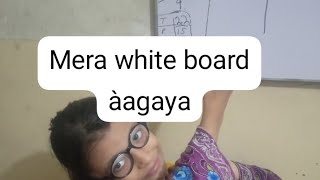 aj me teacher bani Mera white board aagaya🥰🥰🥰minivlog viralvideo trending [upl. by Esereht]