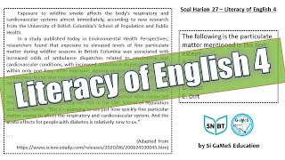 Soal Harian 27 – Literacy of English 4 [upl. by Yahs]