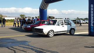 Vw Golf 1 Abf vs Honda V TEC Mkuze drags 2019 [upl. by Doownil657]