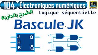 104 Logique séquentielle Bascule JK [upl. by Elleiand980]