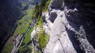 HD  Via Ferrata  Murren Switzerland [upl. by Hau]