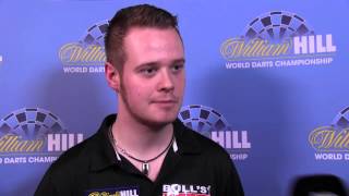 Interview  Max Hopp Shocks Mervyn King At Ally Pally [upl. by Yreffej]