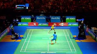 Badminton Highlights  Lee Chong Wei VS Chen Long  All England 2014 MS Finals [upl. by Woodring]