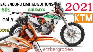 2021 ktm EXC enduro models  Erzbergrodeo Edition vs Six Days edition [upl. by Falconer763]