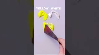 Yellow  White Color Mix ASMR  Guess the color  guessthecolor asmr satisfying [upl. by Arvell581]