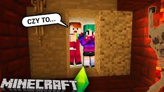 MINECRAFT SIMS 09  Co jest za TAJNYMI DRZWIAMI W PIWNICY [upl. by Sand554]