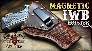 Making a Magnetic IWB Holster Leather Working ASMR [upl. by Lamaaj650]