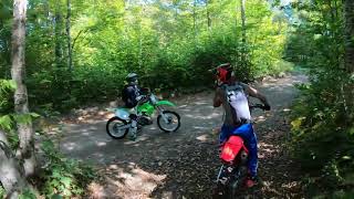 Yamaha YZ125X POV  Trail riding Quebec [upl. by Arelc416]