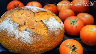 PAN CASERO DE TOMATE RECETAS FÁCILES [upl. by Auqenehs]