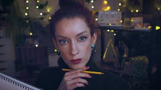 ASMR ✏️ Artist Sketches amp Showers You With Compliments 👩‍🎨 Personal Attention Soft Spoken Roleplay [upl. by Marba459]