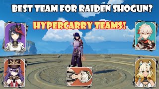 Raiden Hypercarry Teams  Genshin Impact raidenshogun [upl. by Min153]