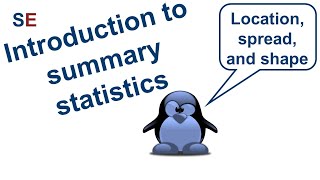 Introduction to summary statistics  StatsExamples [upl. by Linda872]