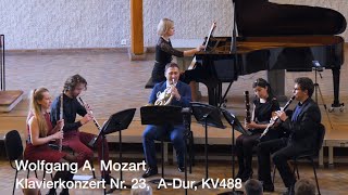 Mozart  Piano Concerto No23 In A Major K 488 Adagio Daniela Timokhine amp BPQ [upl. by Ivets]