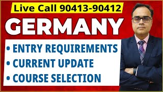 Live Call 9041390412 GERMANY Entry Requirements Current Update Course Selection [upl. by Keegan995]