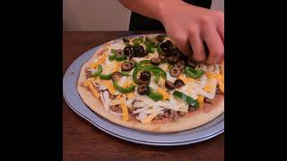 Taco Pizza Recipe shorts [upl. by Noral921]