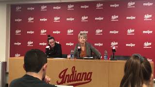 Iowa Women’s Basketball Indiana Postgame 222 [upl. by Lrat]