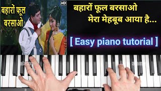 Baharo phool barsao  piano cover  Mohammed Rafi song instrumental [upl. by Mandal]