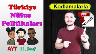 AYT coğrafya 11sınıf Türkiyenin nüfus POLİTİKALARI Türkiyenin nüfus PROJEKSİYONLARI 📂 PDF [upl. by Steinke]