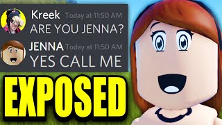 ROBLOX JENNA HACKER EXPOSED I Called Her on DISCORD [upl. by Annyrb]