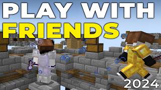 How To Play Minecraft with Friends Java Edition 2024 [upl. by Adanar]