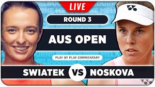 SWIATEK vs NOSKOVA • Australian Open 2024 • LIVE Tennis PlaybyPlay Stream [upl. by Aruol]