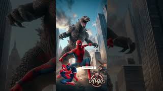 ⚡Heroes Evolved⚡Giant Heroes Fight Godzilla 😲😲marvel dc shortvideo [upl. by Annaehs]