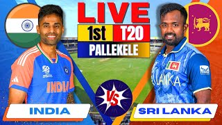 Live India vs Sri Lanka 1st T20 Live Match Score amp Commentary  IND vs SL Live Cricket match Today [upl. by Ilana]