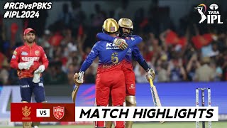 RCB vs PBKS 6th Match IPL 2024 Highlights  IPL Highlights 2024  RCB vs PBKS highlights today [upl. by Piane]