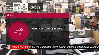 Roblox Local Forecast  Severe Weather  Tornado Warning [upl. by Neerol145]