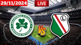 Omonia Nicosia vs Legia Warsaw  UEFA Conference League Live Match Score Today [upl. by Elrem514]