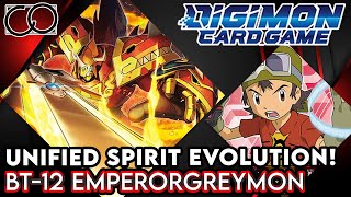 BT12 EmperorGreymon Deck Profile Digimon Card Game [upl. by Walther484]