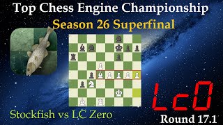 LC Zero vs Stockfish  TCEC Season 26 Superfinal  Round 171 [upl. by Raoul]