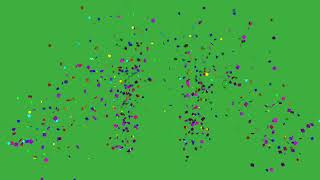 6 TOP GREEN SCREEN CONFETTI EXPLOSION  FULL HD [upl. by Dylana]