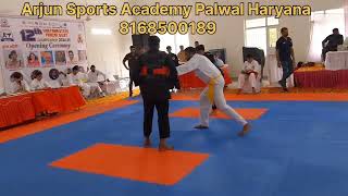 क्या fight की लडको ने बहुत ही सुन्दर।12th Haryana state pencak Silat championship 202425 [upl. by Aihtenyc]