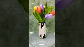 Vase Made By Waste Material  Diy arts and crafts  home decor decoration diyhomedecor [upl. by Antone]