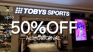 TOBYS SPORT UPTO 50OFF ANG MGA ORIG NA SAPATOSPROMO UNTIL STOCK LAST [upl. by Vas]