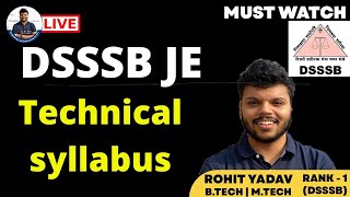 DSSSB JE 2022 Syllabus  पूरा सच  DSSSB 2022 [upl. by Burtis632]