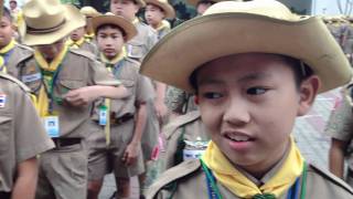 Scout Inspection in a Thai School [upl. by Silra857]