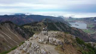 Brecherspitz Gipfel 1683 m  Spitzingsee  Bayrische Alpen 2024  Drohnenaufnahme  peak by drone [upl. by Azerila]