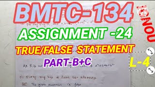 ASSIGNMENTS 2024BMTC134ABSTRACT ALGEBRASOLUTION MATH SOLUTIONS for all [upl. by Glinys]