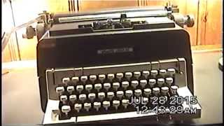 1972 Olivetti Linea 98 Manual Typewriter [upl. by Orutra957]