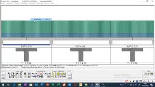 Ferraillage dune poutre nervure poutre en T à laide du Logiciel Arche  Graitec [upl. by Vincenty]