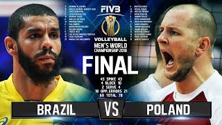 Brazil vs Poland  FINAL  Mens World Championship 2018 [upl. by Joris]