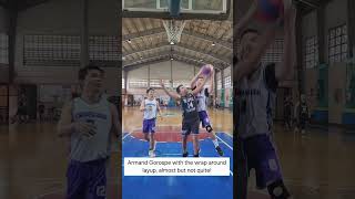 Armand Gorospe with the wrap around layup almost but not quiteOLeague GloriaADios [upl. by Armond]