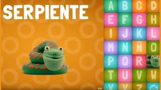 Los animales enseñan el alfabeto Plastilina ALFABETO Talking ABC Alphabet Plasticine ALPHABET [upl. by Notwen]