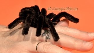 9  DIY Halloween Spinne aus Chenilledraht basteln  halloween spider [upl. by Naved867]