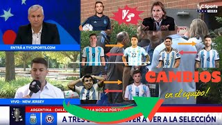 scaloni vs gareca y cambios en la SELECCION ARGENTINA🤷‍♂️🏐🏐 [upl. by Odlanar421]