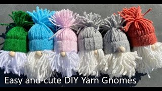 Easy And Cute DIY Yarn Gnomes [upl. by Laniger]