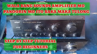 HOW TO REPAIR AMPLIFIER KONZERT 502 NO SOUNDS STEP BY STEP [upl. by Anselme]